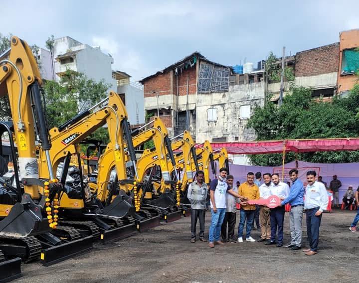 Successful Delivery of 6 SANY SY27U Excavators to Municipal Corporation Bhopal
